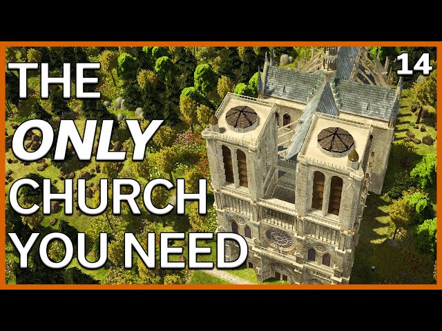 MegaMod 9 Banished Gameplay - The BIGGEST Church!