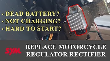 Diagnose and Repair Motorcycle Not Charging Battery #2 | Regulator | Rectifier | SYM Jet Power 125