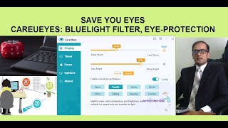 Save your Eyes | CareUEyes | Bluelight Filter | EyeStrain | Pomodoro Technique | 20-20-20 Rule screenshot 5