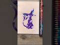 Mentali   galaxie violette  dessin galaxyart drawing fanart pokemon