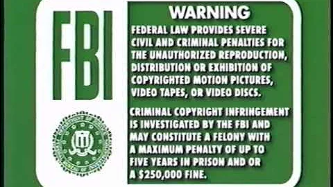 Green FBI Warning Screens (1997-2000)