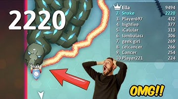 Biggest Snakes Dying Like A Noob! Snake.io