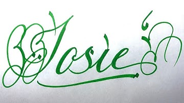 Josie Name Signature Calligraphy Status | #moderncalligraphy #cursive #YearofYou #josie @Josie
