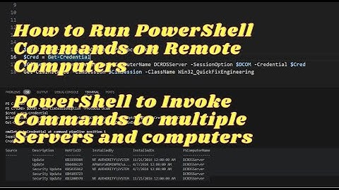 How to Run PowerShell Commands on Remote Computers | #powershell
