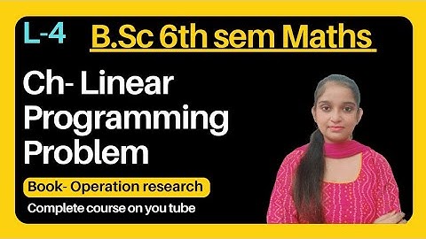 B.Sc 6th sem Maths || L.P.P. ( imp definition) || By Jyoti Chaudhary ✍️✍️