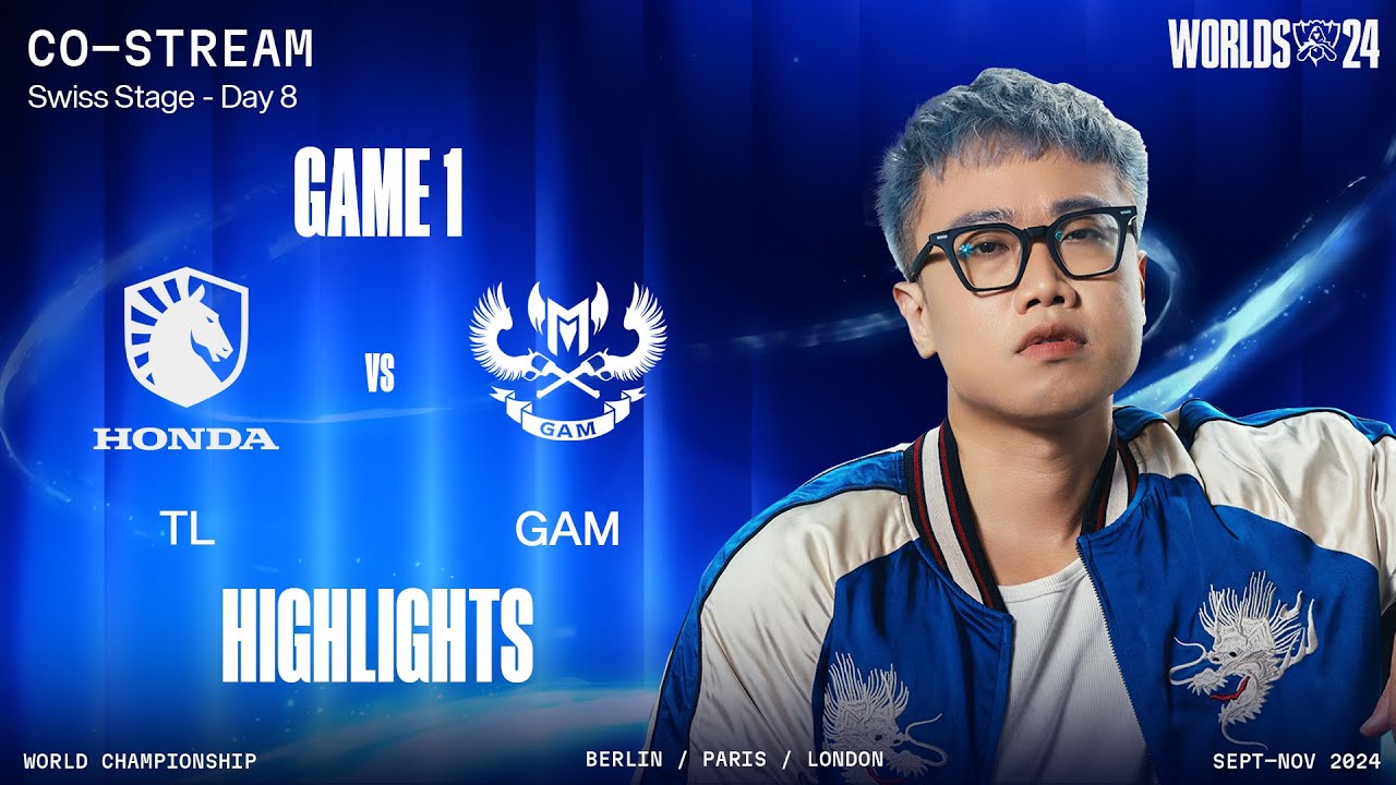 Highlights TL vs GAM Game 1 Round 4 Match 6 Vòng Swiss CKTG 2024 YouTube