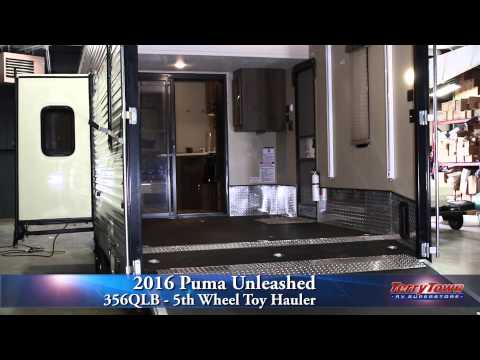 2011 puma unleashed 356qlb toy hauler fifth wheel