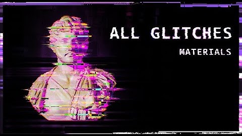 All Glitches - Real-Time glitch material for Unreal Engine 5