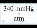Unit Conversion: mmHg to Atmospheres