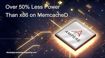 Over 50% Less Power than x86 on MemcacheD