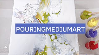 【ドライヤーを使ったアート技法】an art technique using a dryer  #fluidart #acrylicpainting #abstract #art