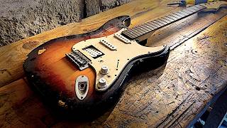 $10 Mystery Strat Restoration | No Talking | 4K Guitar Rebuild