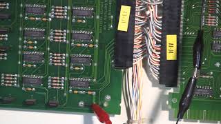 Dealing with light matrix problems, using a logic probe  - Gottlieb Raven Sys80b - Part 2/2