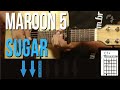 Maroon 5 - Sugar (como tocar - aula de violão)