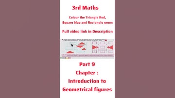 3rd Maths Introduction to Geometrical figures Part 9 #shorts