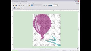 Stitch and Sew (SnS) embroidery software Tutorials Lesson 17 - Auto Cross Stitch screenshot 4