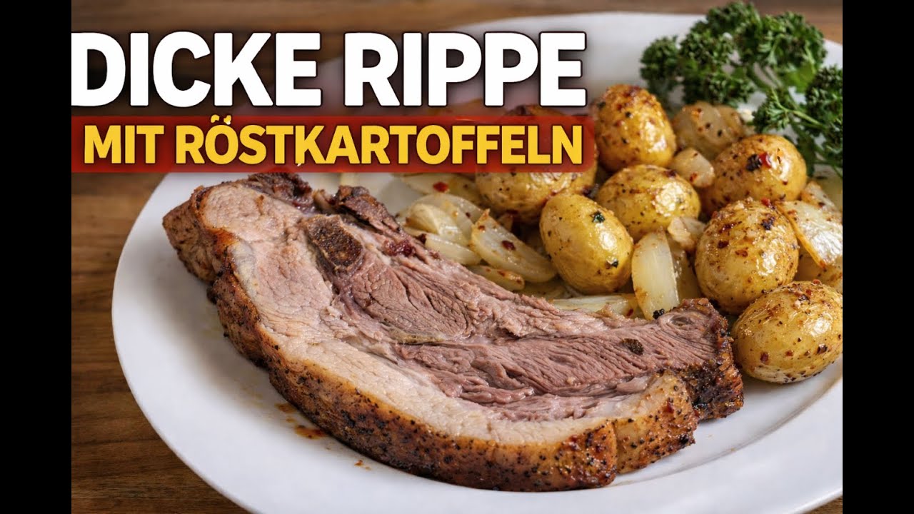 Dicke Rippe mit Röstkartoffeln. Hausmannskost vom Feinsten ️🧑🏼‍🍳👋 - YouTube
