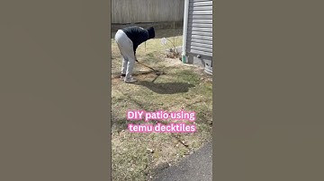 These deck tiles were a win! #diy #diyprojects #backyard #temu #temufinds