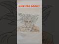 ultra instinct Goku sketch #goku#animeart#dragonball#gokuultrainstinct#viralvedio#1million#subscribe