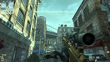 new mw3 faceoff map intersection first blood across the map throwing knife!!! - MW3 Game Clip