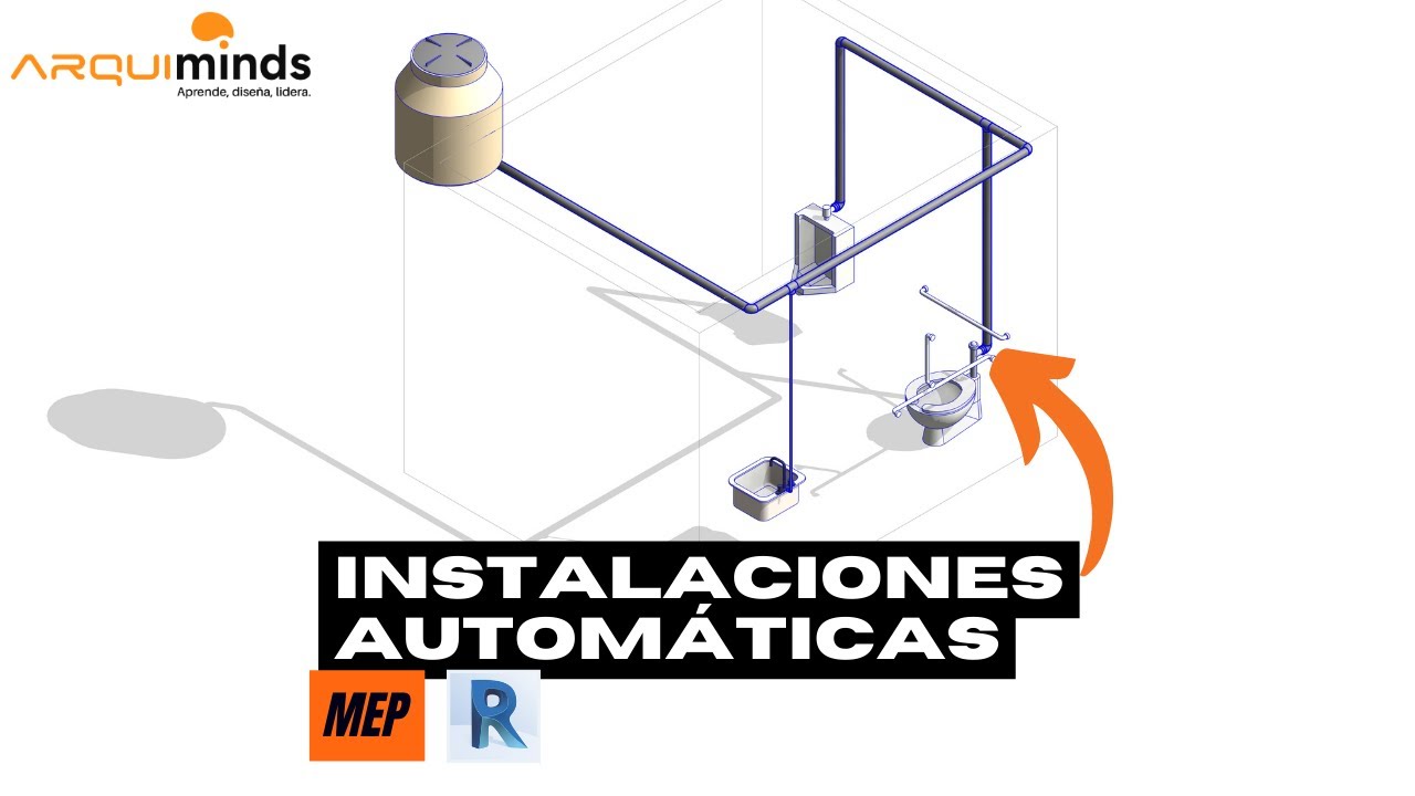 MODELA INSTALACIONES hidrosanitarias en revit | Tutorial modelado