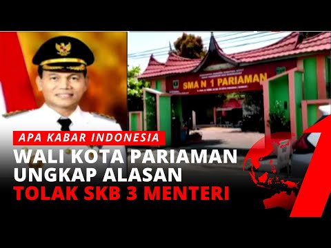 Tolak SKB Tiga Menteri, Walkot Pariaman: Kasus di Kota Pariaman Tidak Sama | AKI Pagi tvOne