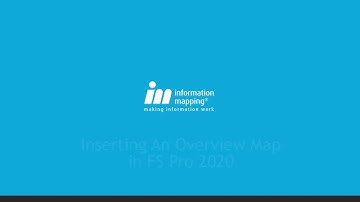 Inserting an Overview Map in FS Pro 2020
