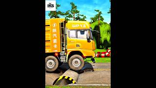 Mudrunner PC Game Truck Vs SpeedBump #mudrunner #pcgame #shorts #simulation #truck