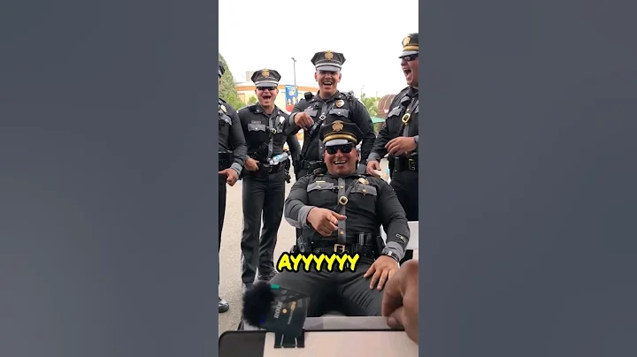 Hilarious Street Art with Police Officers: Unforgettable Laughter! 😂 #shorts #police - DayDayNews