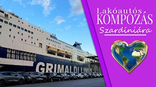 Lakóautós kompozás Szardíniára