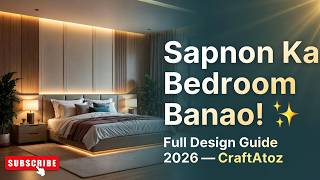 Master Bedroom Design Complete Guide 2026 | Dimensions, Colors, Storage &amp; More | CraftAtoz