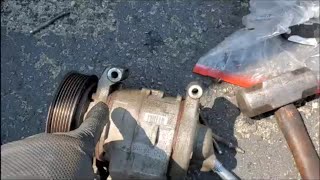 HOW TO REPLACE THE AC COMPRESSOR ON.A 2012 HONDA ACCORD THE EASY WAY