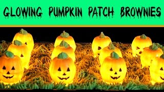 ⁣Chocolate Brownie Pumpkin Patch Recipe | How to Make GLOWING Halloween BROWNIES Pie