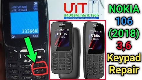 Nokia 106 (2018) 3,6 Keypad Repair !! TA-1114 Keypad Line Missing Repair !! Three aur Six Track Fix