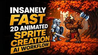 Insanely Fast 2D Animated Sprite Creation AI Workflow