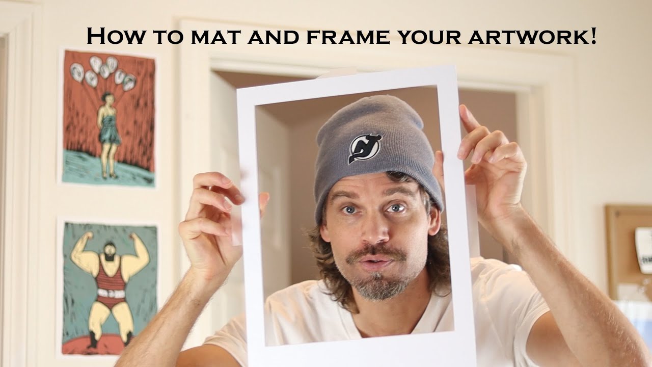 How to custom mat your art work for any size frame! YouTube