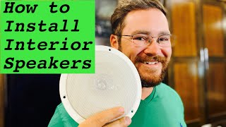 New Interior RV Speakers // HOW TO replace speakers // Surround Sound RV Stereo // Marine Speakers