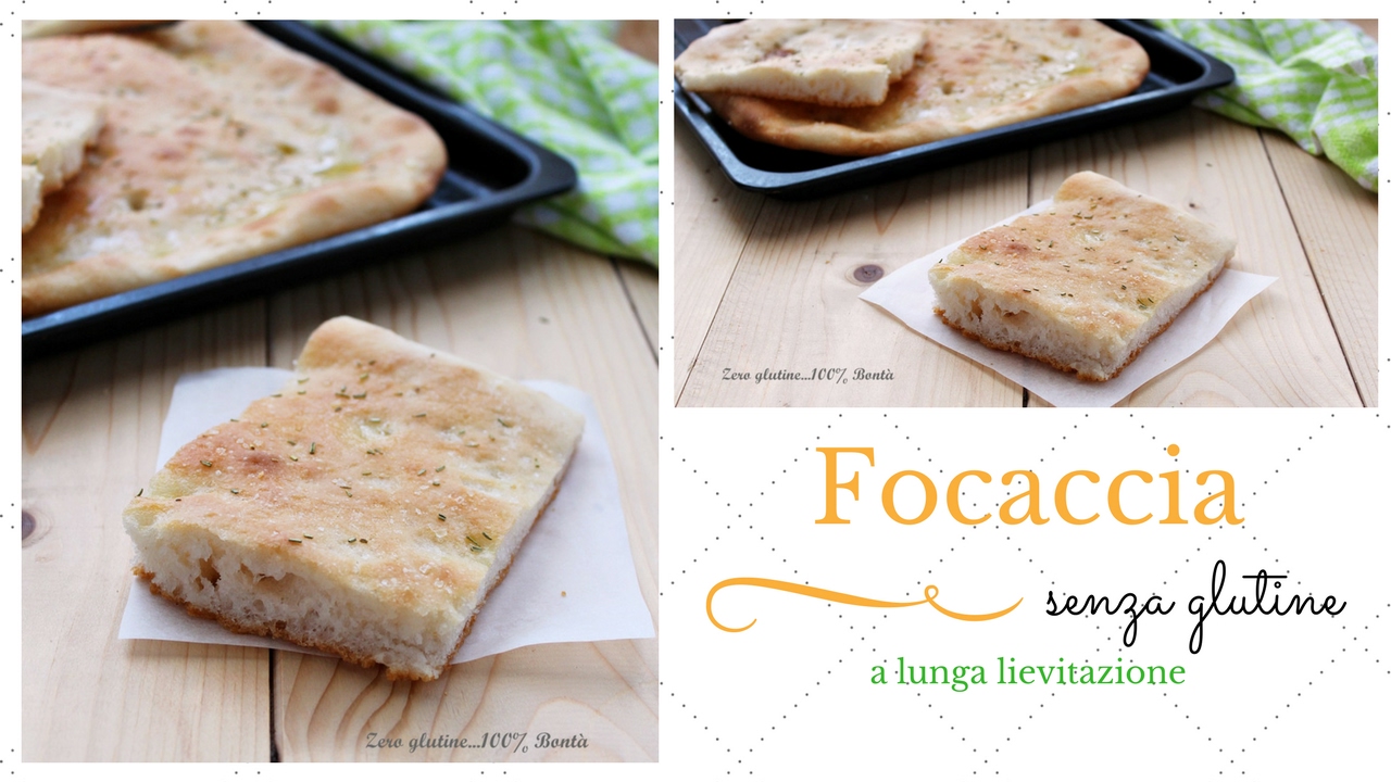 Focaccia senza glutine a lunga lievitazione