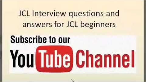 JCL interview questions and answers