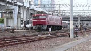 EF81 141「列番不明」単機回送 郡山駅出発20160520