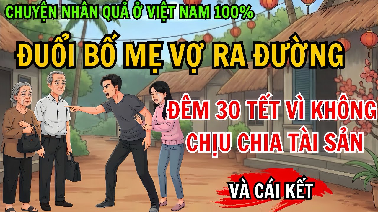 Đuổi Bố Mẹ Vợ Ra Đường Giữa Đêm 30 Tết Vì Không Chịu Chia Tài Sản – Và Cái Kết: Chuyện Nhân Quả 100%