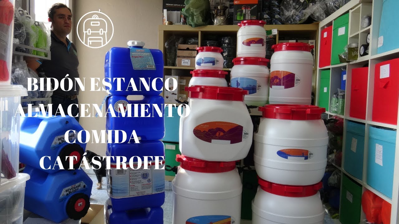 Bidón Cuadrado De Boca Ancha 40L CurTec - Homologado UN, Aptos Para Alimentos, Precintable, Hermético