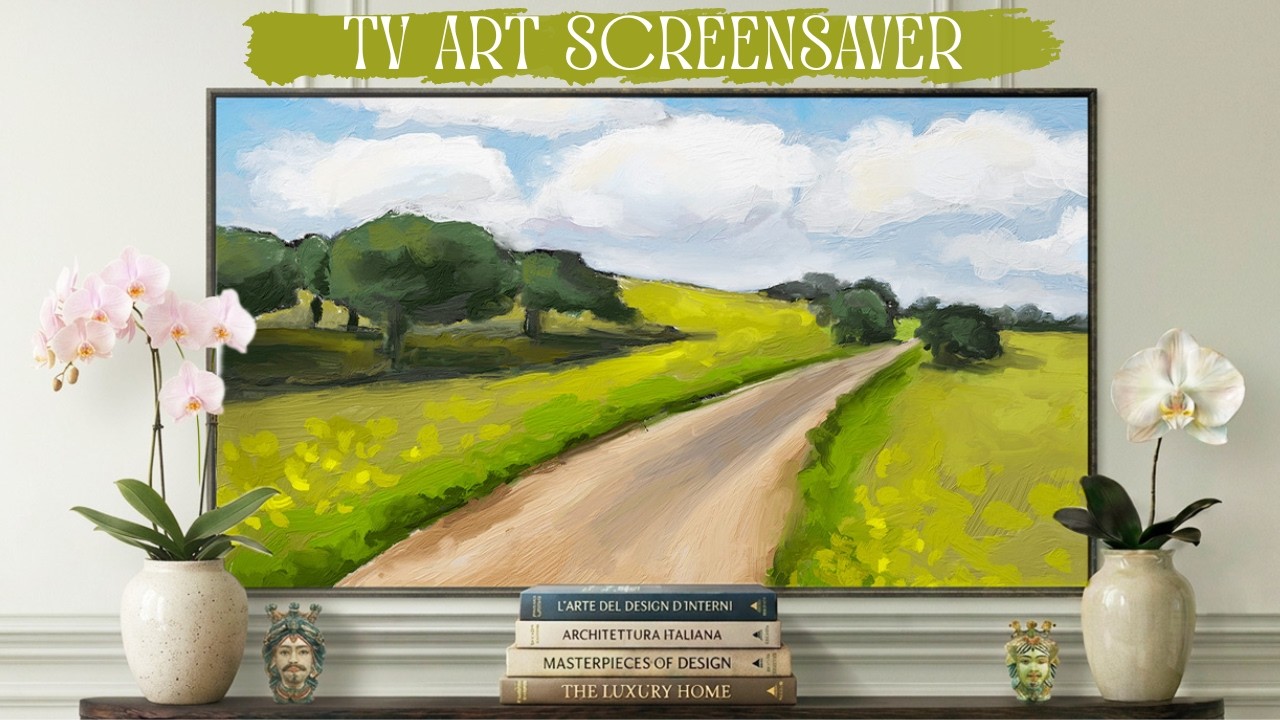 Spring Countryside Road | 4K Impressionist Landscape Art Screensaver for Samsung Frame TV (1 Hour)