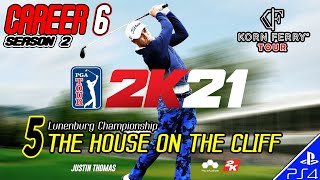 PGA Tour 2K21 | CAREER #6 | S2 | Korn Ferry Tour | #5 | House on the Cliff (8/21/20) CUT +5