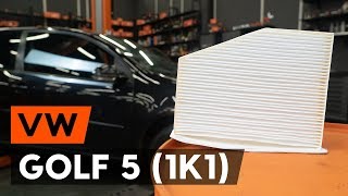 Montage Interieurfilter VW GOLF V (1K1): gratis video