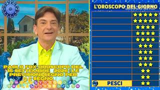 I Fatti vostri :Oroscopo Paolo Fox 15° Settembre 2026 – Le Previsioni Complete di Oggi  ♍♒🌟💫⭐♑♈♉♊♋♌♎