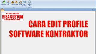 CARA EDIT PROFILE SOFTWARE KONTRAKTOR screenshot 5