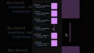 CSS transform transition                                    #css#html