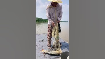 how to throw fishing net Cast net falling Underwater 5