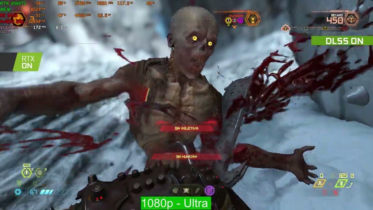 Doom Eternal | RTX 4060TI (8gb) + R5 5600 | 1080p | 1440p | Ultra | DLSS | RT |